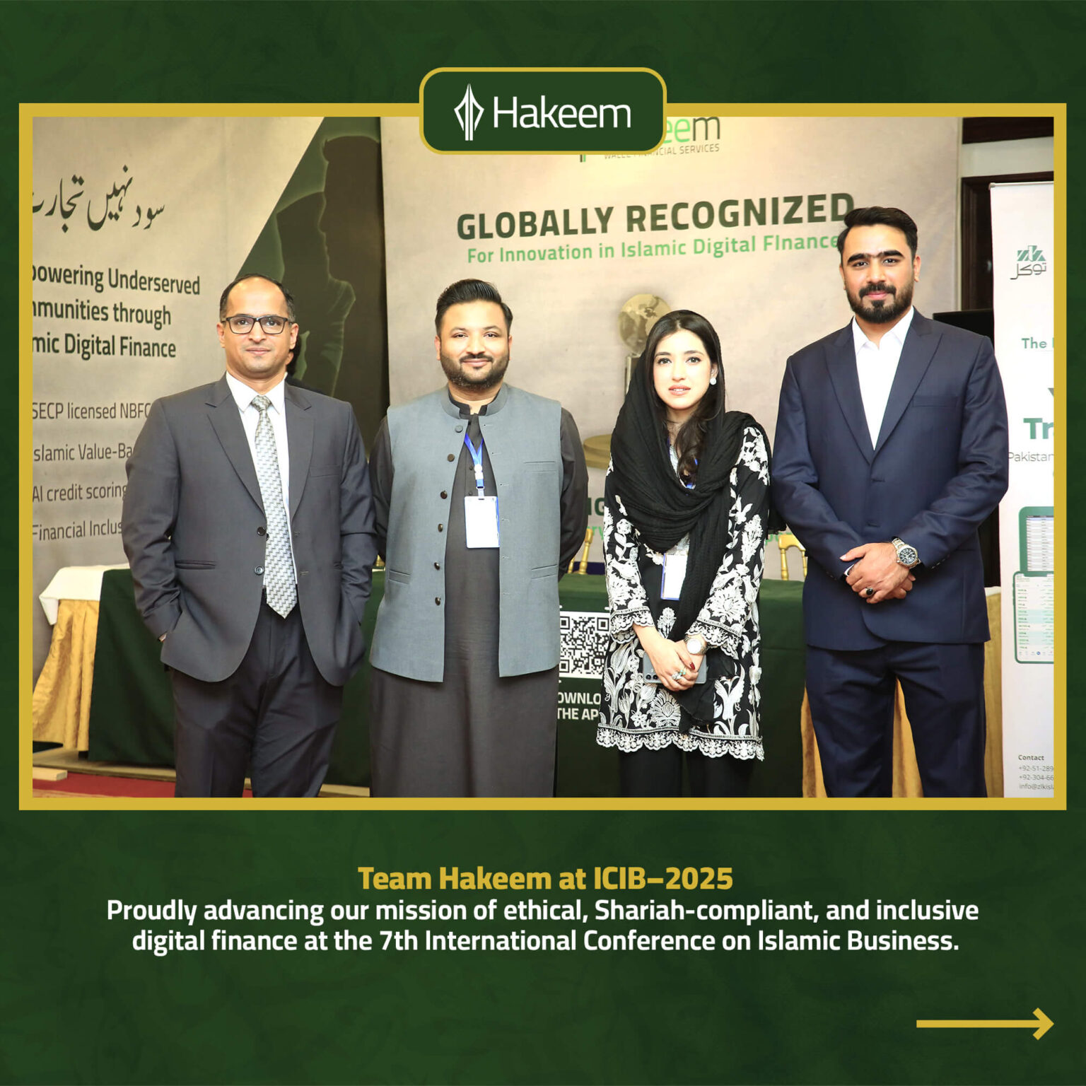 Hakeem at ICIB – 2025: Advancing Ethical and Inclusive Finance in the Digital Age